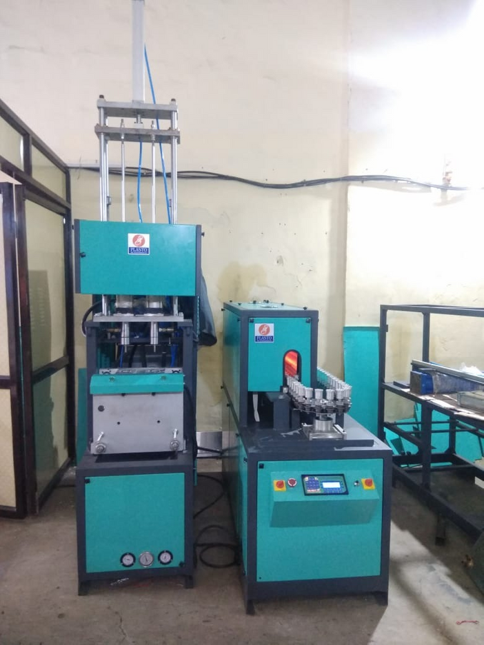 PET bottle blowing machine installation